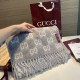 Premio Replica Sciarpa Gucci GG in misto lana alpaca 37 x 200 Grigio Imitazioni False Online