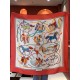 Premio Replica Scialle reversibile Gucci velluto con stampa cavalli 140 Rosso Imitazioni False Online