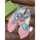 Premio Replica Scialle reversibile Gucci velluto con stampa cavalli 140 Rosa Imitazioni False Online