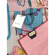 Premio Replica Scialle reversibile Gucci velluto con stampa cavalli 140 Rosa Imitazioni False Online