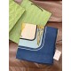 Premio Replica Scialle reversibile Gucci velluto con stampa cavalli 140 Blu Imitazioni False Online