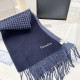 Premio Replica Sciarpe Dior misto lana e cashmere 32 x 200 Blu Imitazioni False Online