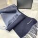Premio Replica Sciarpe Dior misto lana e cashmere 32 x 200 Blu Imitazioni False Online