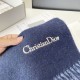 Premio Replica Sciarpe Dior misto lana e cashmere 32 x 200 Blu Imitazioni False Online