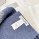 Premio Replica Sciarpe Dior misto lana e cashmere 32 x 200 Blu Imitazioni False Online