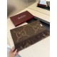 Premio Replica Sciarpa Gucci GG Cashmere Jacquard marrone 35 x 190 Imitazioni False Online