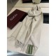 Premio Replica Sciarpa Gucci GG Cashmere Jacquard Beige 35 x 190 Imitazioni False Online