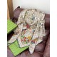 Premio Replica Fazzoletto Sciarpa Gucci seta e cashmere con stampa animalier/floreale 140 03 Imitazioni False Online