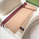 Premio Replica Scialle/sciarpa classica cashmere Gucci 36 x 180 albicocca Imitazioni False Online
