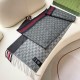 Premio Replica Scialle/sciarpa classica cashmere Gucci 36 x 180  Grigio Imitazioni False Online