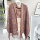 Premio Replica Sciarpa reversibile Gucci GG cashmere marrone 50 x 190 Imitazioni False Online
