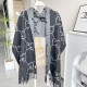 Premio Replica Sciarpa reversibile Gucci GG cashmere Nero 50 x 190 Imitazioni False Online