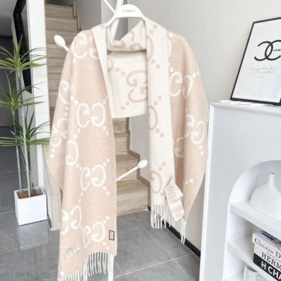 Replica Sciarpa reversibile Gucci GG cashmere Rosa 50 x 190 Outlet Per Uomo e Donna Premio Replica Sciarpa reversibile Gucci GG cashmere Rosa 50 x 190 Imitazioni False Online