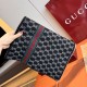 Premio Replica Sciarpa reversibile cashmere a righe Gucci GG Web 30 x 180 Marrone/Beige Imitazioni False Online