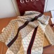 Premio Replica Scialle reversibile seta e lana Gucci con motivo a sella da equitazione 140 Nero Imitazioni False Online