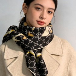 Premio Replica Scialle reversibile seta e lana Gucci con motivo a sella da equitazione 140  Imitazioni False Online