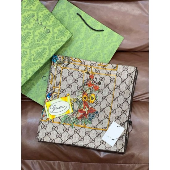 Premio Replica Sciarpa Gucci velluto con stampa animalier e floreale 140 02 Imitazioni False Online