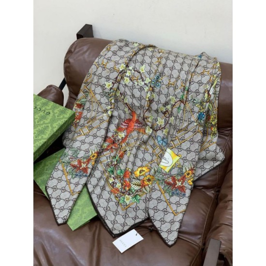 Premio Replica Sciarpa Gucci velluto con stampa animalier e floreale 140 02 Imitazioni False Online