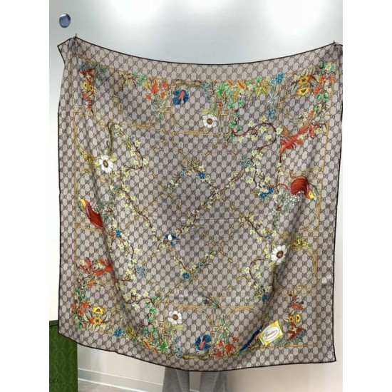 Premio Replica Sciarpa Gucci velluto con stampa animalier e floreale 140 02 Imitazioni False Online
