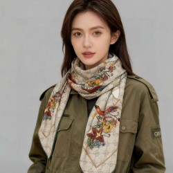 Premio Replica Sciarpa Gucci velluto con stampa animalier e floreale 140 03 Imitazioni False Online