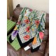 Premio Replica Sciarpa Gucci seta e cashmere Stampa floreale 140 02 Imitazioni False Online