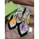 Premio Replica Sciarpa Gucci seta e cashmere Stampa floreale 140 02 Imitazioni False Online