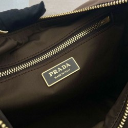 Premio Replica Borsa a spalla Prada Explore grande Re-Nylon 1BC264 Terra di Siena Imitazioni Outlet Online