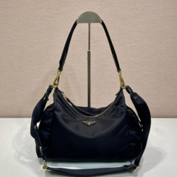 Premio Replica Borsa a spalla Prada Explore grande Re-Nylon 1BC264 Nero Imitazioni Outlet Online