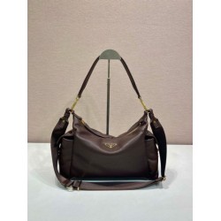 Premio Replica Borsa a tracolla grande Prada Explore nappa 1BC264 Caffè Imitazioni Outlet Online