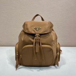 Premio Replica Zaino Prada medio Re-Nylon con marsupio 1BZ811 Marrone Imitazioni Outlet Online