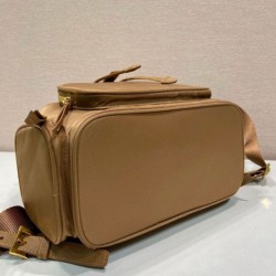 Premio Replica Zaino Prada medio Re-Nylon con marsupio 1BZ811 Marrone Imitazioni Outlet Online