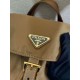 Premio Replica Zaino Prada medio Re-Nylon con marsupio 1BZ811 Marrone Imitazioni Outlet Online