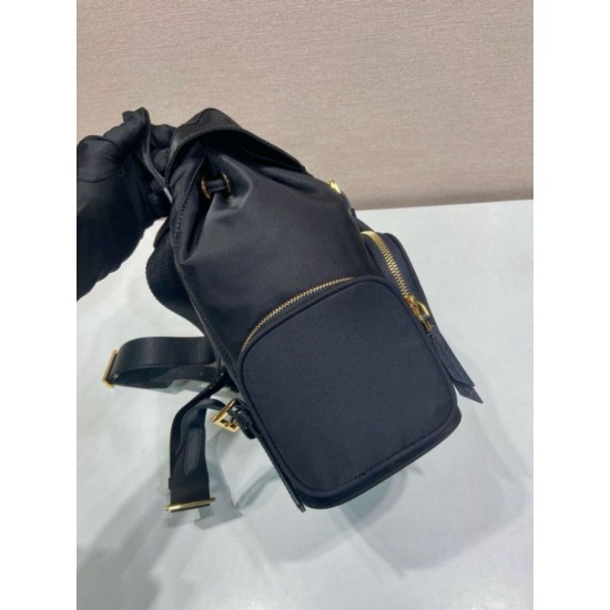 Premio Replica Zaino Prada medio Re-Nylon con marsupio 1BZ811 Nero Imitazioni Outlet Online
