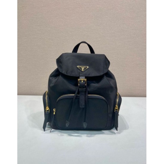 Premio Replica Zaino Prada medio Re-Nylon con marsupio 1BZ811 Nero Imitazioni Outlet Online
