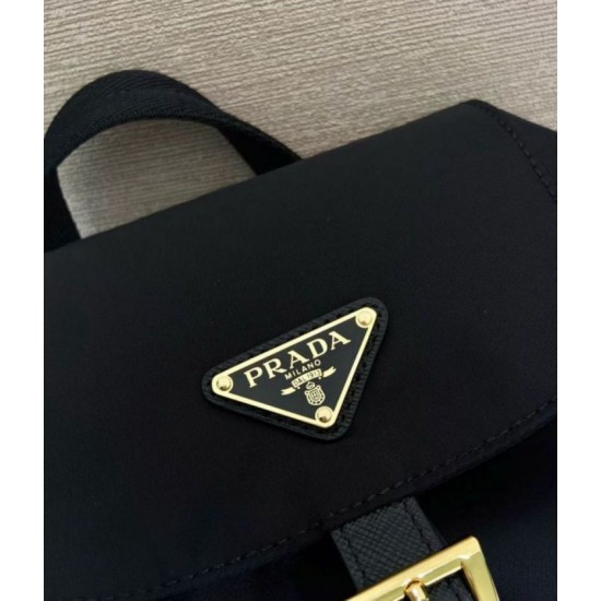 Premio Replica Zaino Prada medio Re-Nylon con marsupio 1BZ811 Nero Imitazioni Outlet Online