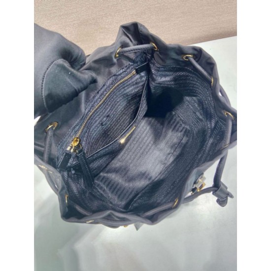 Premio Replica Zaino Prada medio Re-Nylon con marsupio 1BZ811 Nero Imitazioni Outlet Online