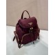 Premio Replica Zaino Prada medio Re-Nylon con marsupio 1BZ811 Borgogna Imitazioni Outlet Online