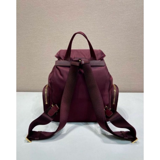 Premio Replica Zaino Prada medio Re-Nylon con marsupio 1BZ811 Borgogna Imitazioni Outlet Online
