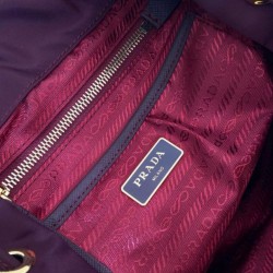 Premio Replica Zaino Prada medio Re-Nylon con marsupio 1BZ811 Borgogna Imitazioni Outlet Online