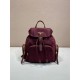 Premio Replica Zaino Prada medio Re-Nylon con marsupio 1BZ811 Borgogna Imitazioni Outlet Online