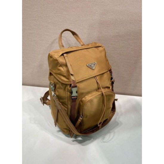 Premio Replica Zaino Prada Re-Nylon 1BZ039 Marrone Imitazioni Outlet Online