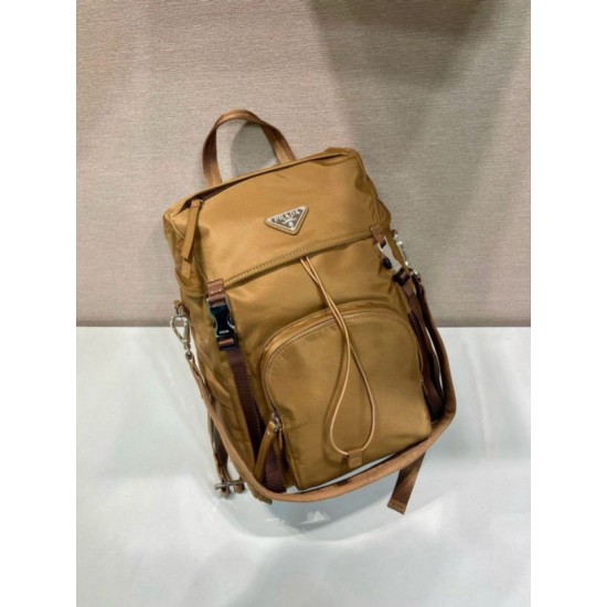 Premio Replica Zaino Prada Re-Nylon 1BZ039 Marrone Imitazioni Outlet Online