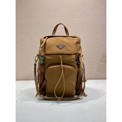 Premio Replica Zaino Prada Re-Nylon 1BZ039 Marrone Imitazioni Outlet Online