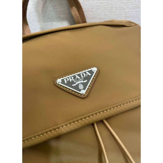 Premio Replica Zaino Prada Re-Nylon 1BZ039 Marrone Imitazioni Outlet Online