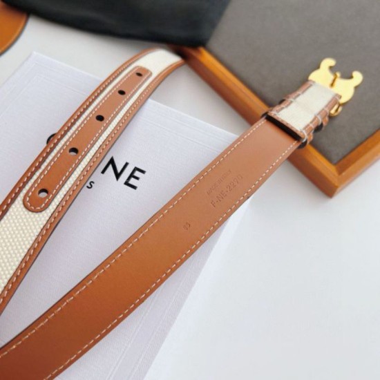 Replica Cintura Celine Triomphe Media 25mm Marrone False Online Clone Premio Replica Cintura Celine Triomphe Media 25mm Marrone Imitazioni Outlet Online