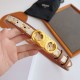 Premio Replica Cintura Celine Triomphe media 25mm con fibbia finitura oro Imitazioni Outlet Online
