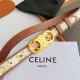 Premio Replica Cintura Celine Triomphe media 25mm con fibbia finitura oro Imitazioni Outlet Online