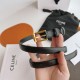 Premio Replica Cintura Celine Elegant Charm 18mm Nera finiture dorate Imitazioni Outlet Online