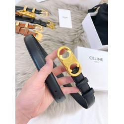 Premio Replica Cintura Celine Triomphe Media 25mm taurillon nero Imitazioni Outlet Online