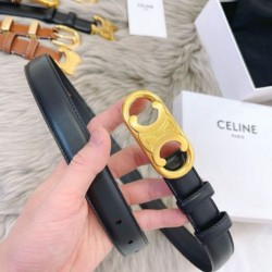 Premio Replica Cintura Celine Triomphe Media 25mm taurillon nero Imitazioni Outlet Online